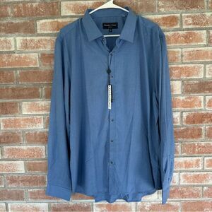 Paisley & Gray Button Down Dress Shirt Men’s XXL Blue Slim Fit NEW